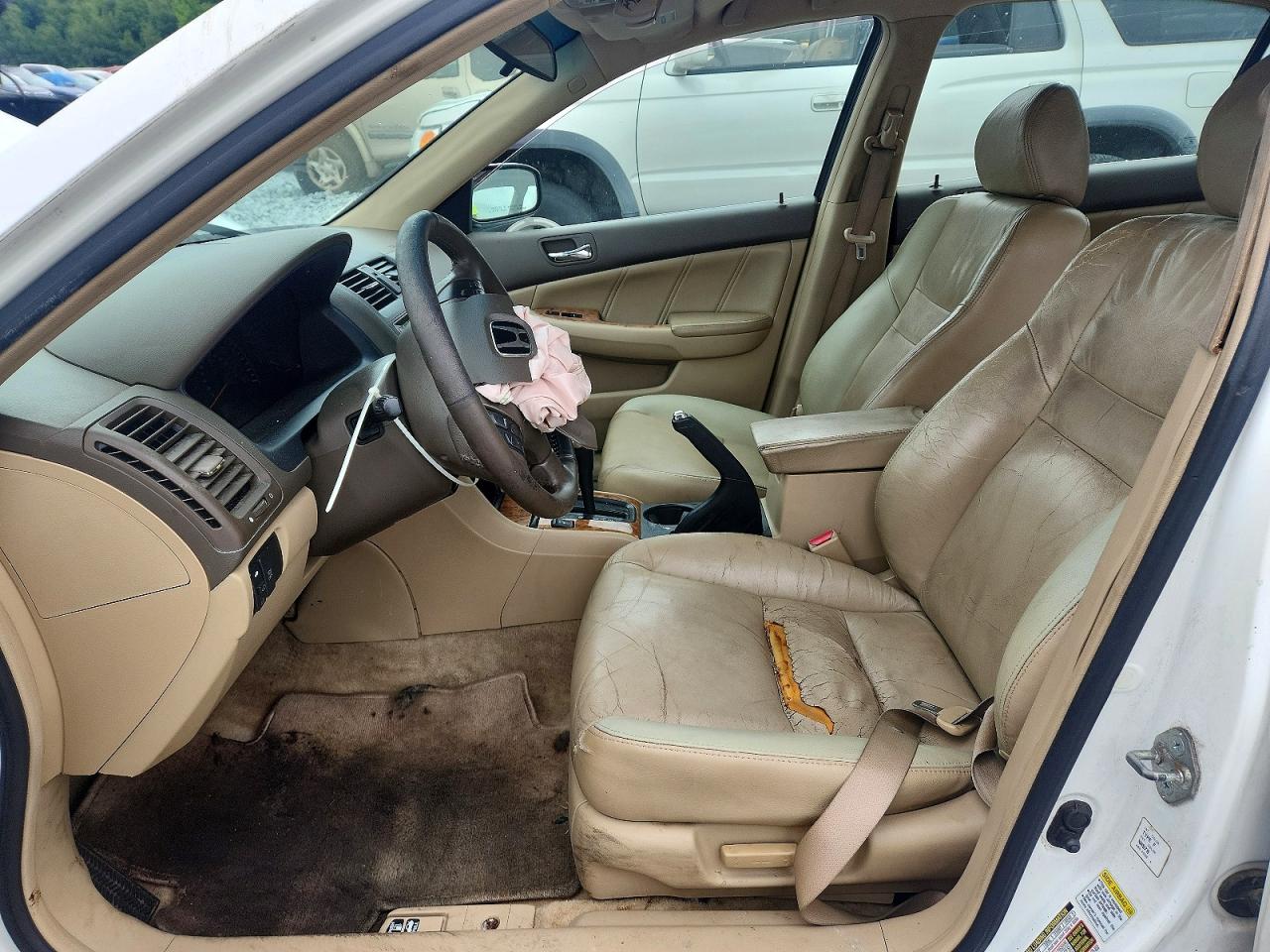 2004 Honda Accord Ex White vin: 1HGCM665X4A036920