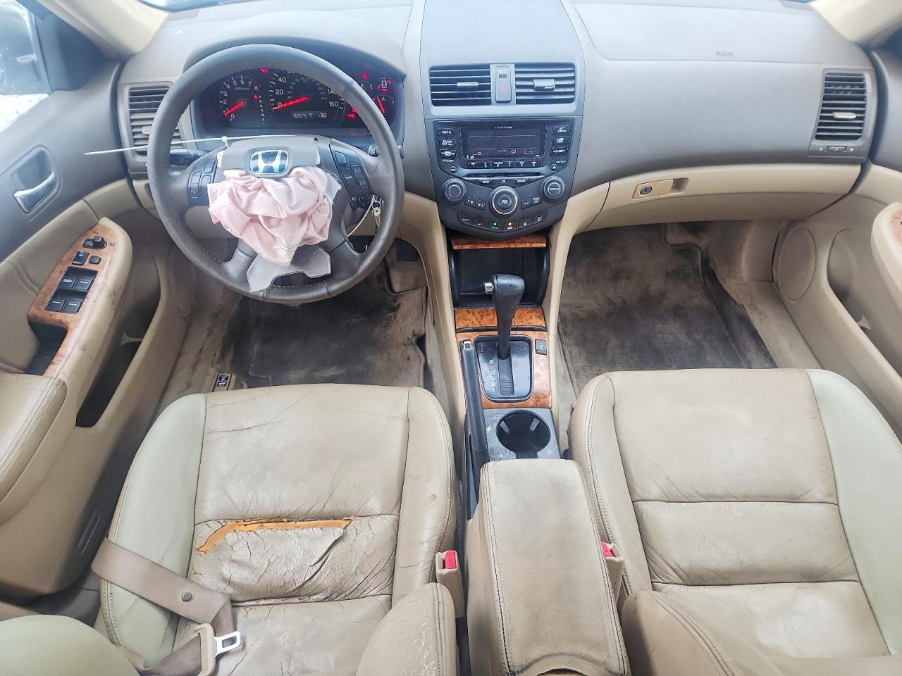 2004 Honda Accord Ex White vin: 1HGCM665X4A036920