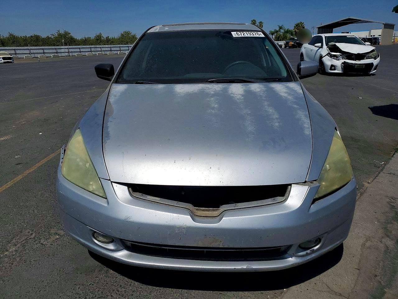 2004 Honda Accord Ex Silver vin: 1HGCM665X4A041373
