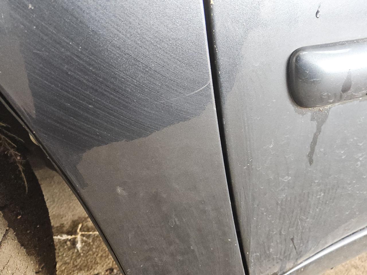 2004 Honda Accord Ex Gray vin: 1HGCM665X4A068573 Damage: Left Front Fender, Heavy Scratch, 2 To 3 Inches