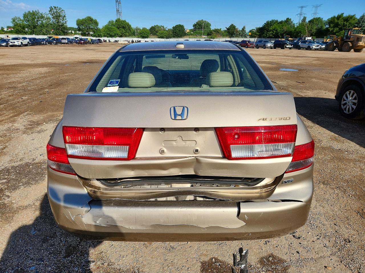 2004 Honda Accord Ex Cream vin: 1HGCM665X4A076088