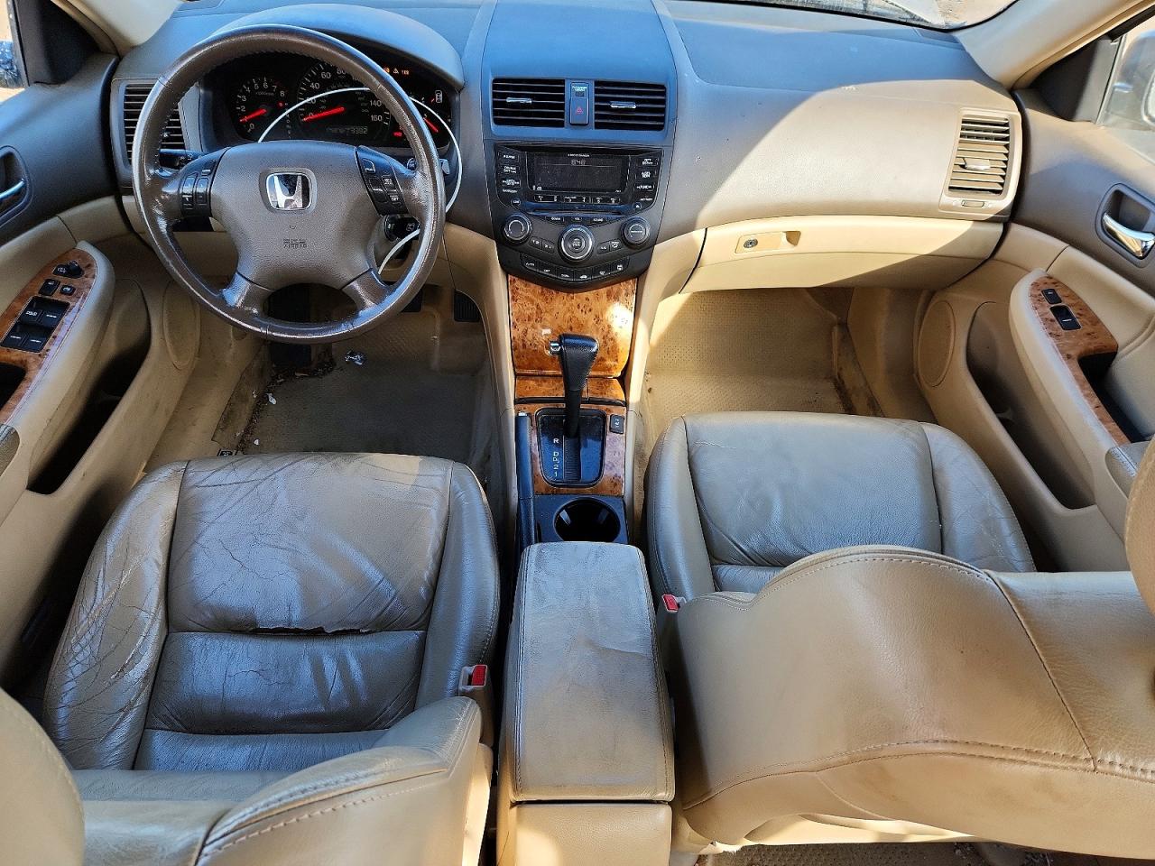 2004 Honda Accord Ex Cream vin: 1HGCM665X4A076088