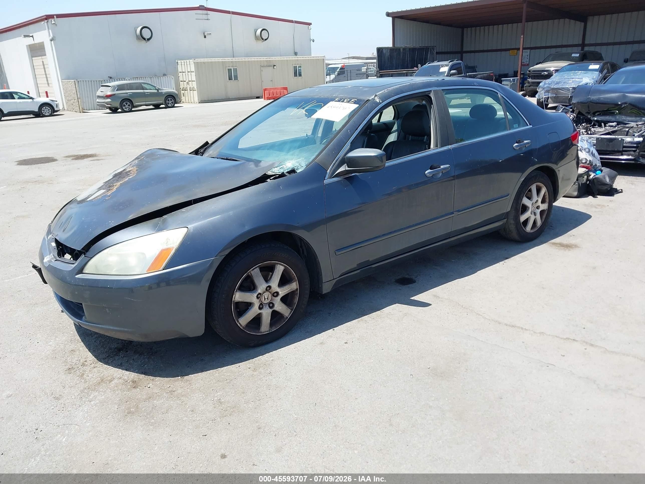 2005 Honda Accord 3.0 Ex Gray vin: 1HGCM665X5A017169