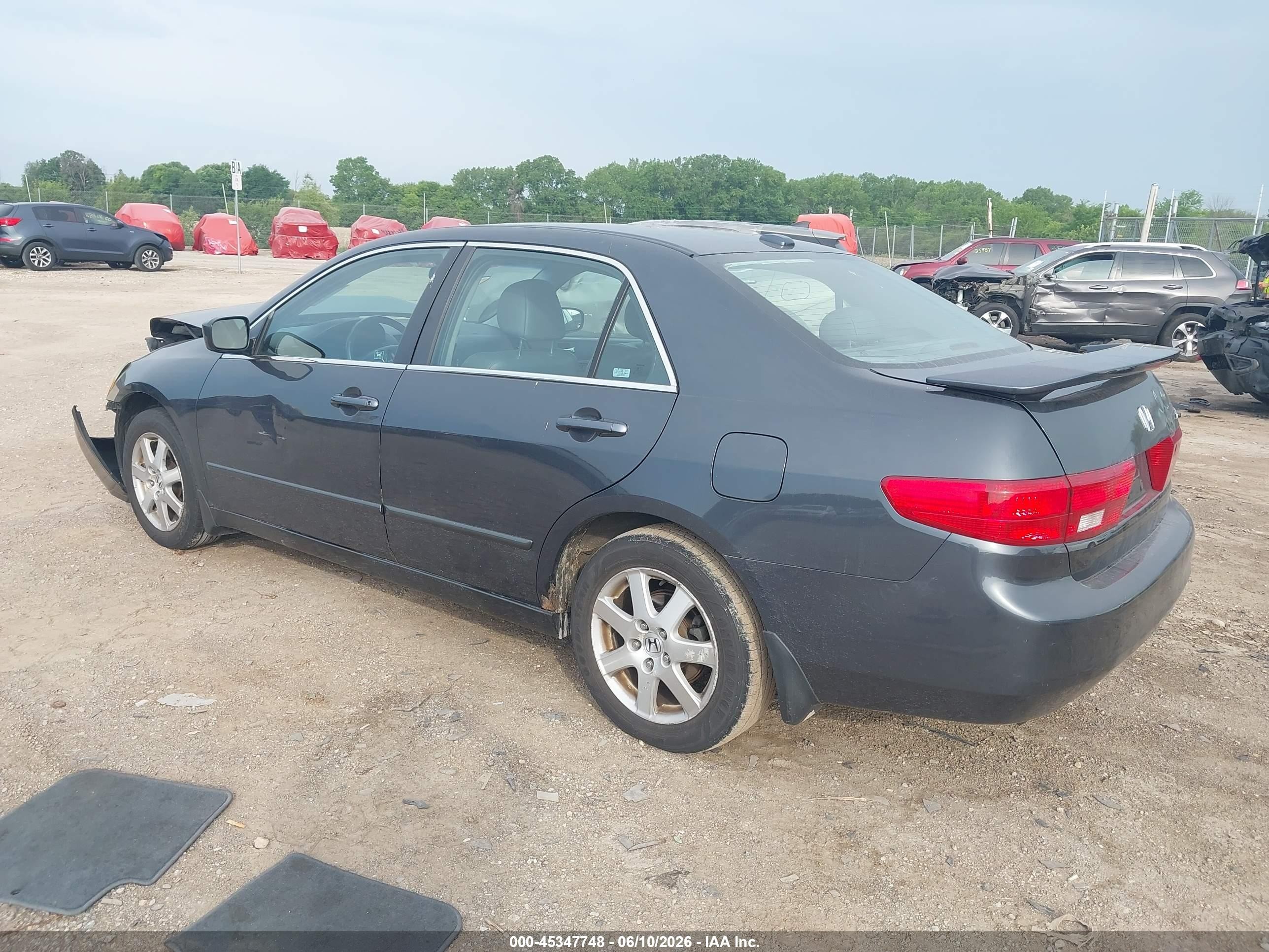 2005 Honda Accord 3.0 Ex Gray vin: 1HGCM665X5A057008