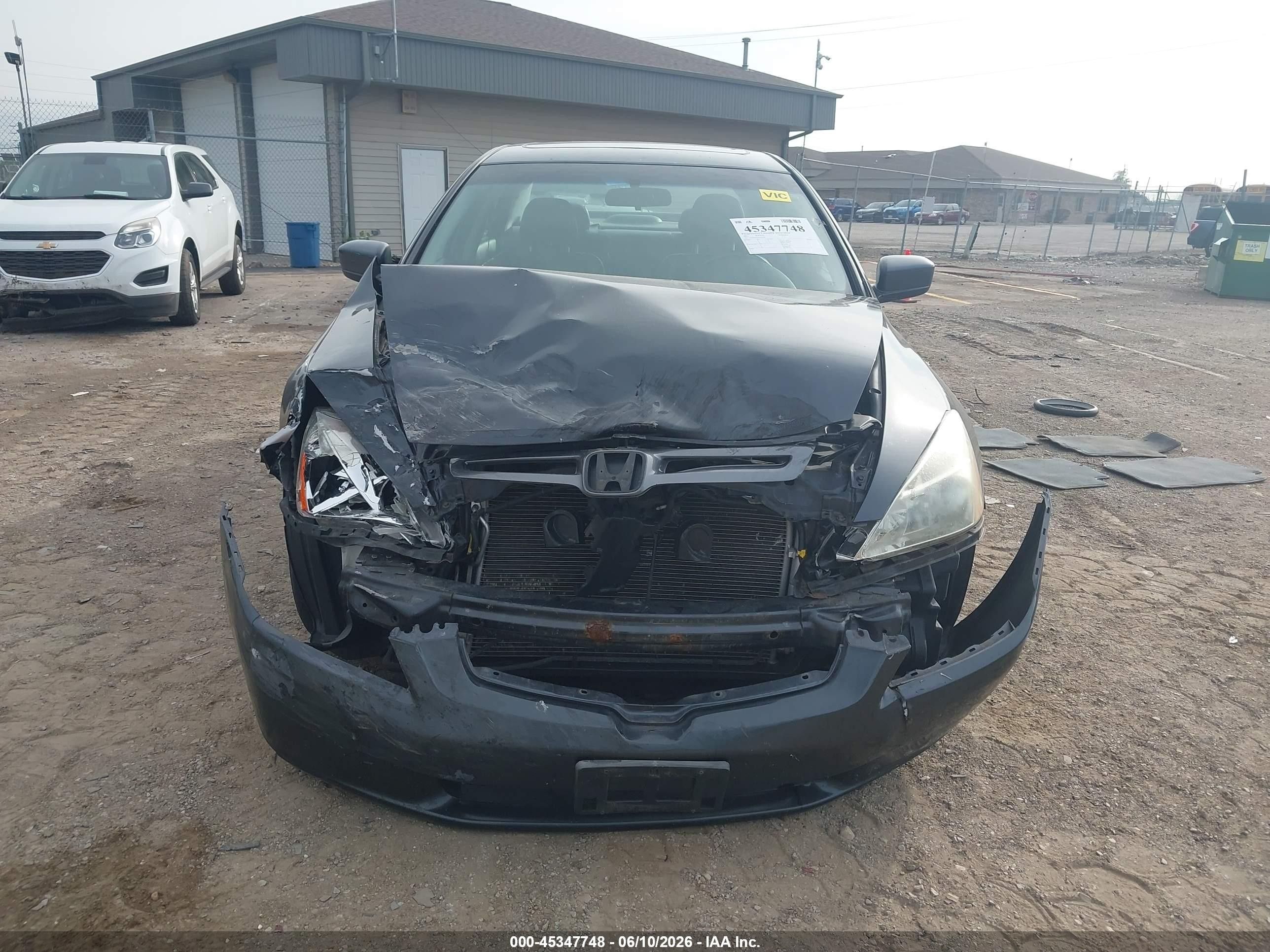 2005 Honda Accord 3.0 Ex Gray vin: 1HGCM665X5A057008