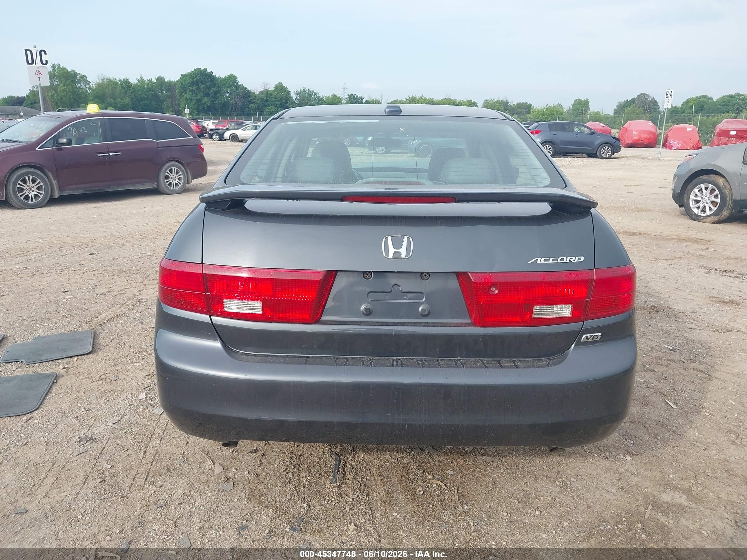2005 Honda Accord 3.0 Ex Gray vin: 1HGCM665X5A057008