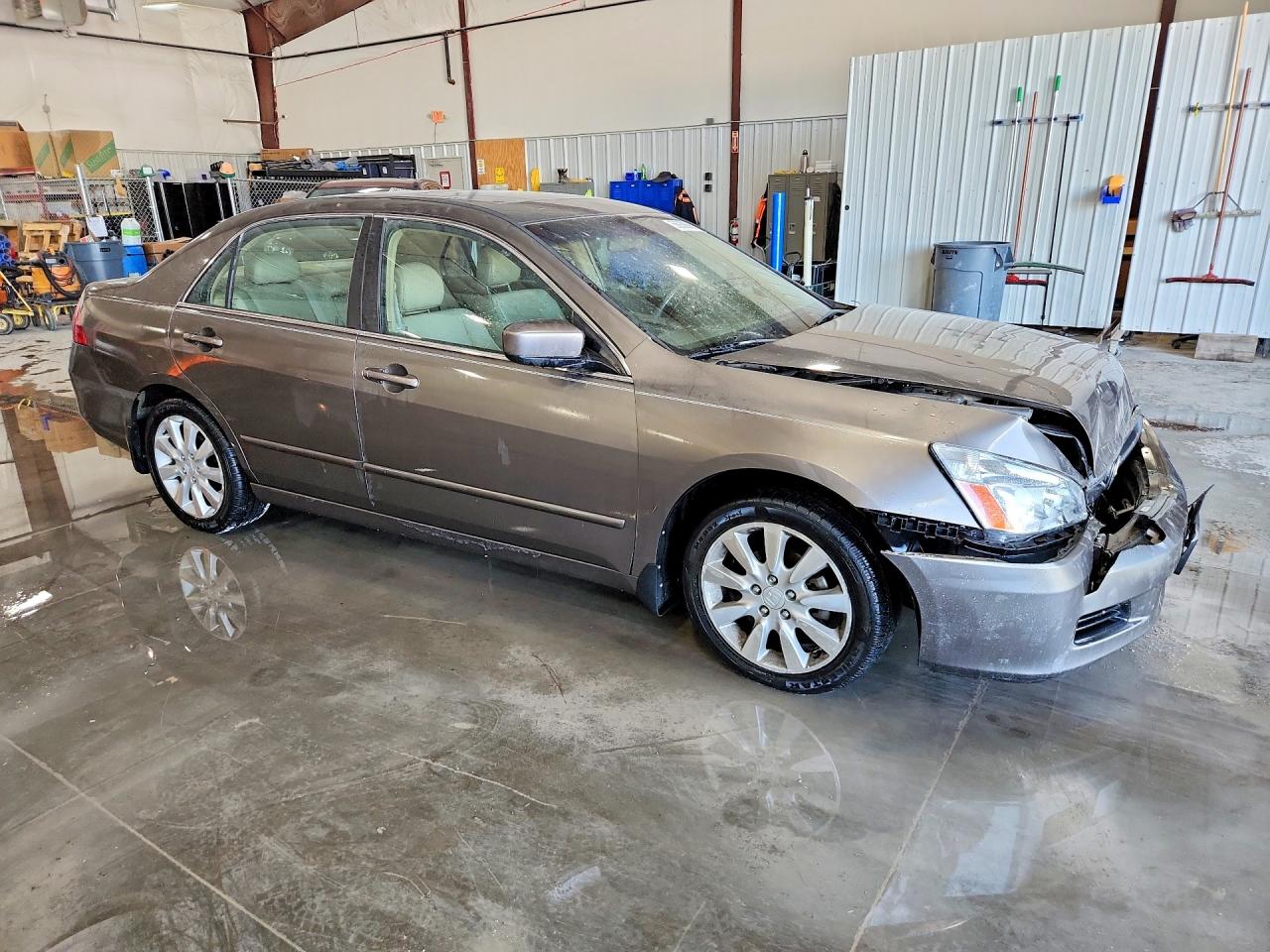 2006 Honda Accord Ex Gray vin: 1HGCM665X6A008070