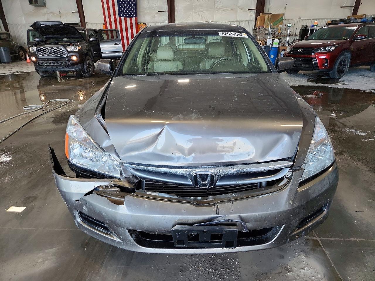 2006 Honda Accord Ex Gray vin: 1HGCM665X6A008070