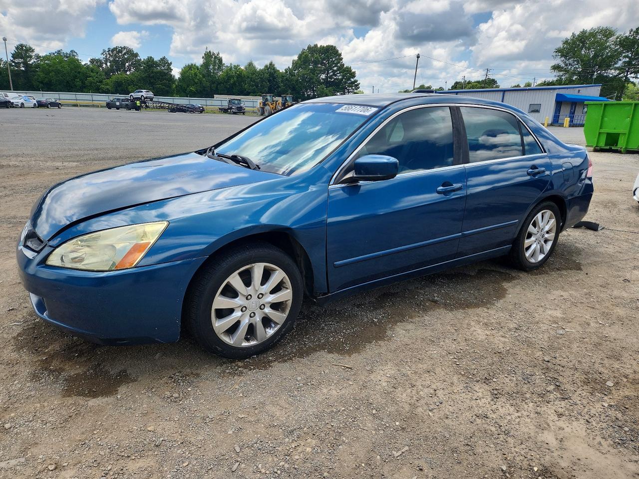 2006 Honda Accord Ex Blue vin: 1HGCM665X6A032952