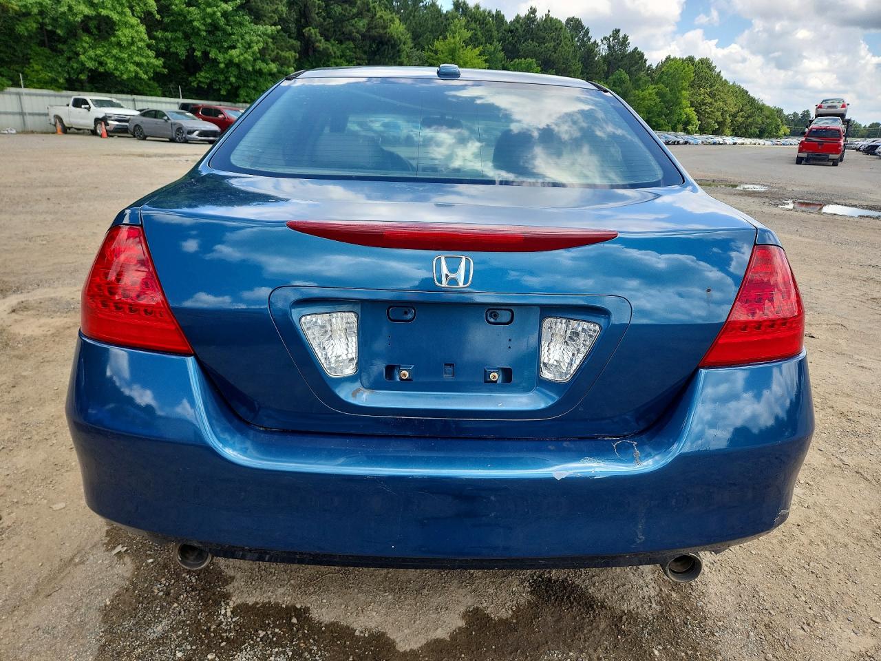 2006 Honda Accord Ex Blue vin: 1HGCM665X6A032952
