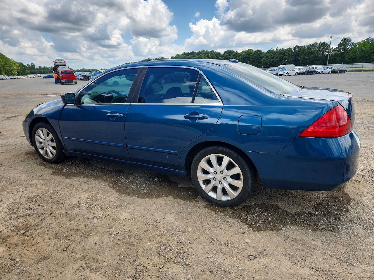 2006 Honda Accord Ex Blue vin: 1HGCM665X6A032952