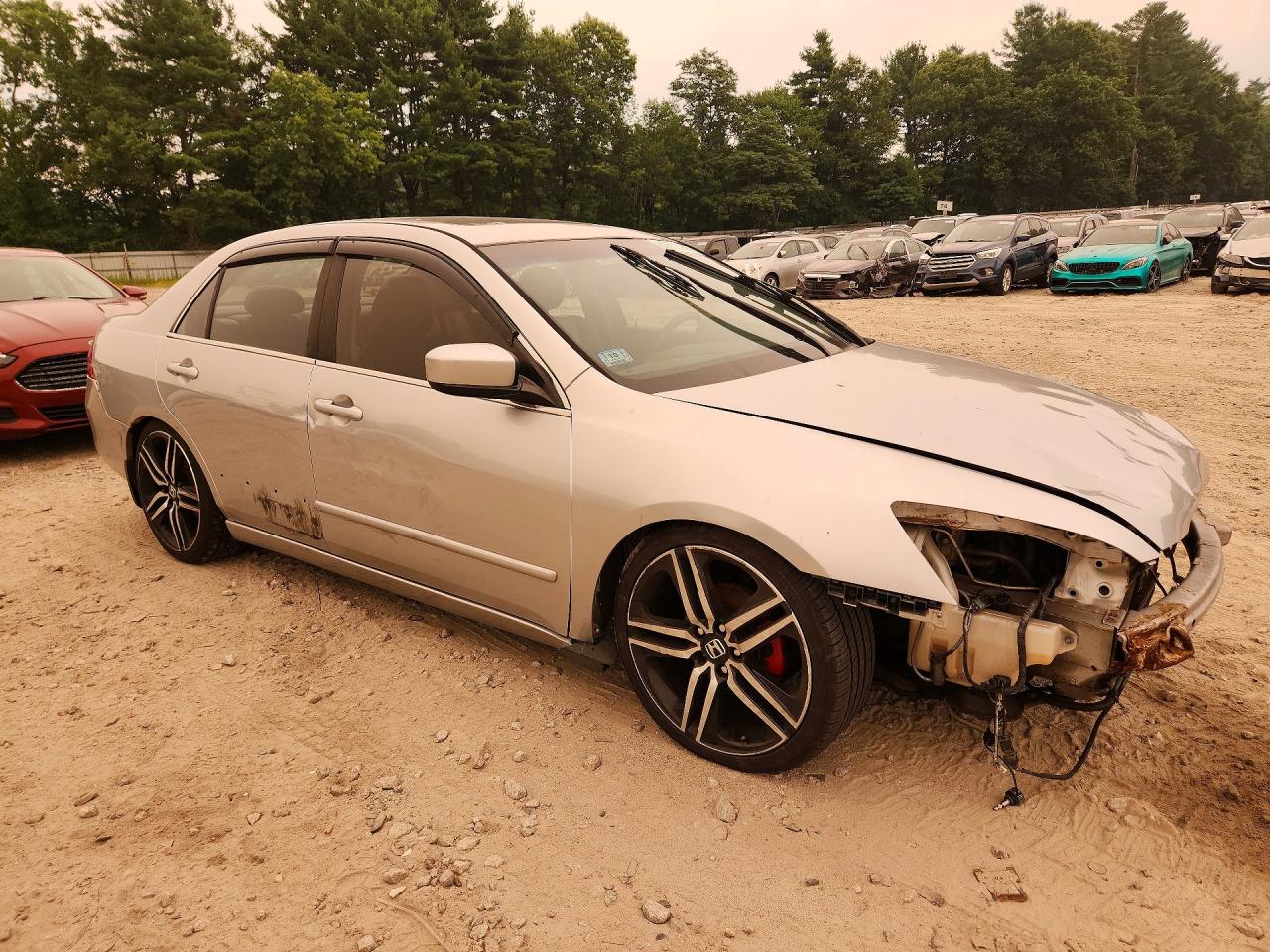 2006 Honda Accord Ex Silver vin: 1HGCM665X6A034815