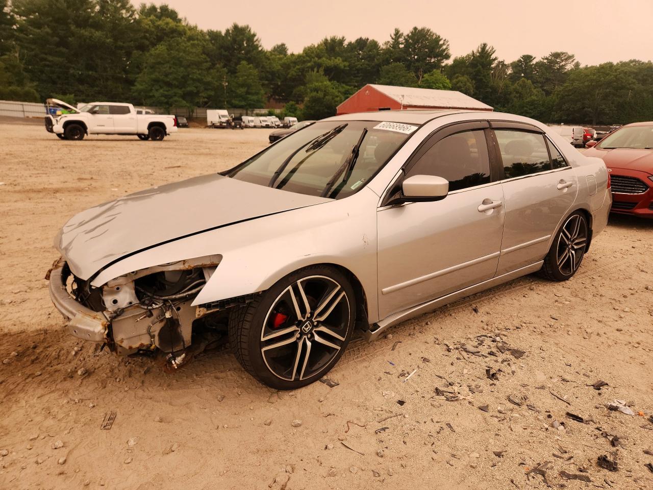 2006 Honda Accord Ex Silver vin: 1HGCM665X6A034815