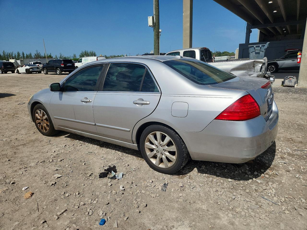 2006 Honda Accord Ex Серебряный vin: 1HGCM665X6A036208