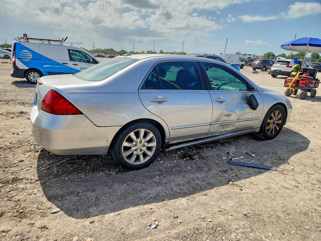 2006 Honda Accord Ex Серебряный vin: 1HGCM665X6A036208