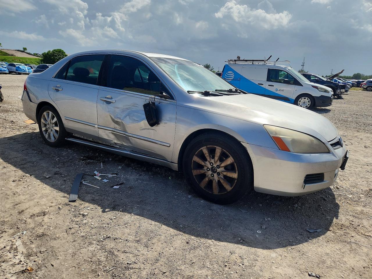 2006 Honda Accord Ex Серебряный vin: 1HGCM665X6A036208