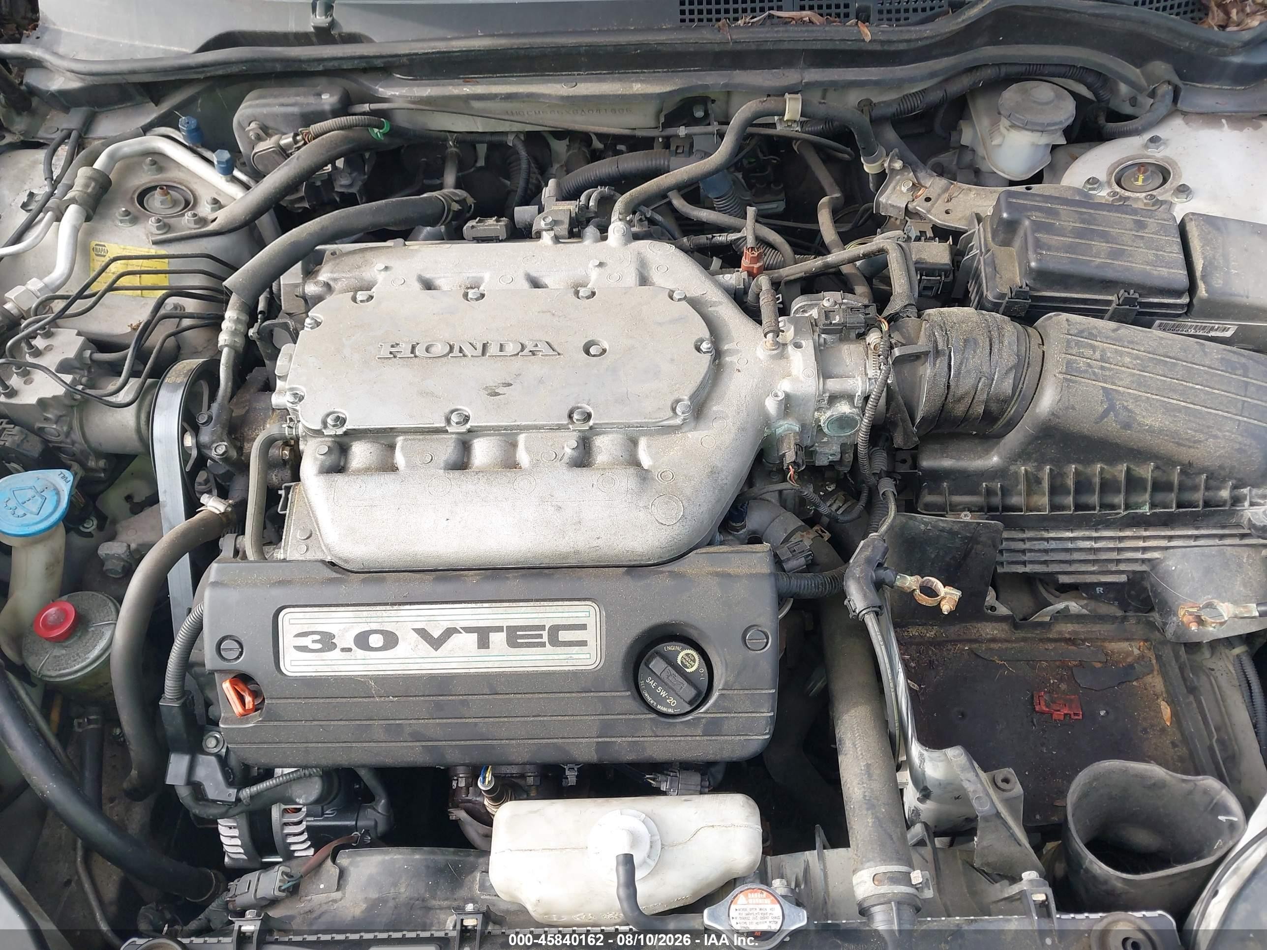 2006 Honda Accord 3.0 Ex Белый vin: 1HGCM665X6A041635