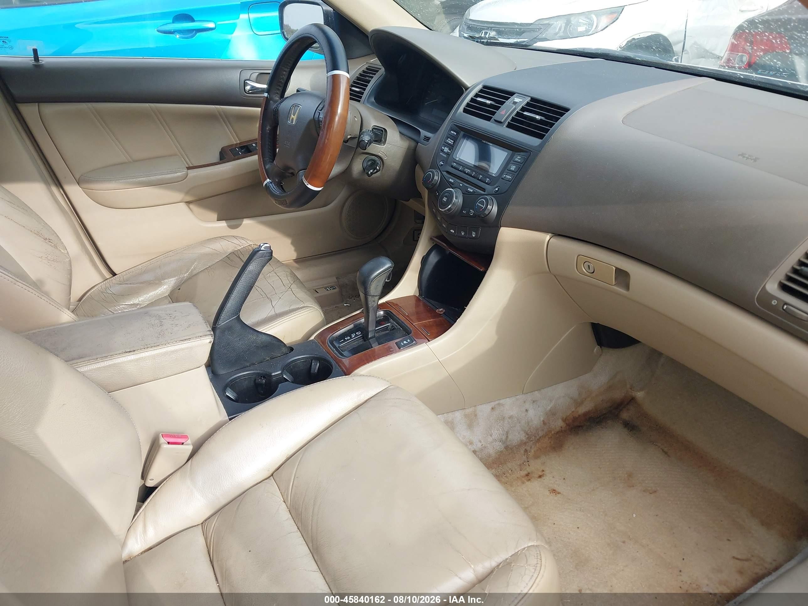 2006 Honda Accord 3.0 Ex Белый vin: 1HGCM665X6A041635