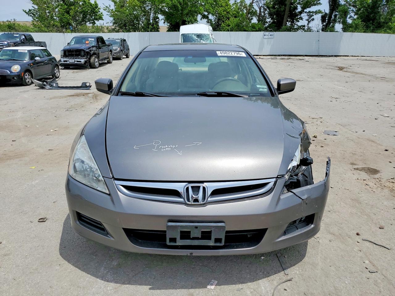 2006 Honda Accord Ex Серый vin: 1HGCM665X6A052232