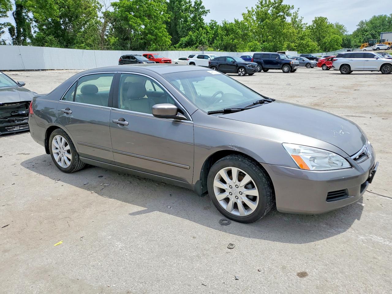 2006 Honda Accord Ex Серый vin: 1HGCM665X6A052232