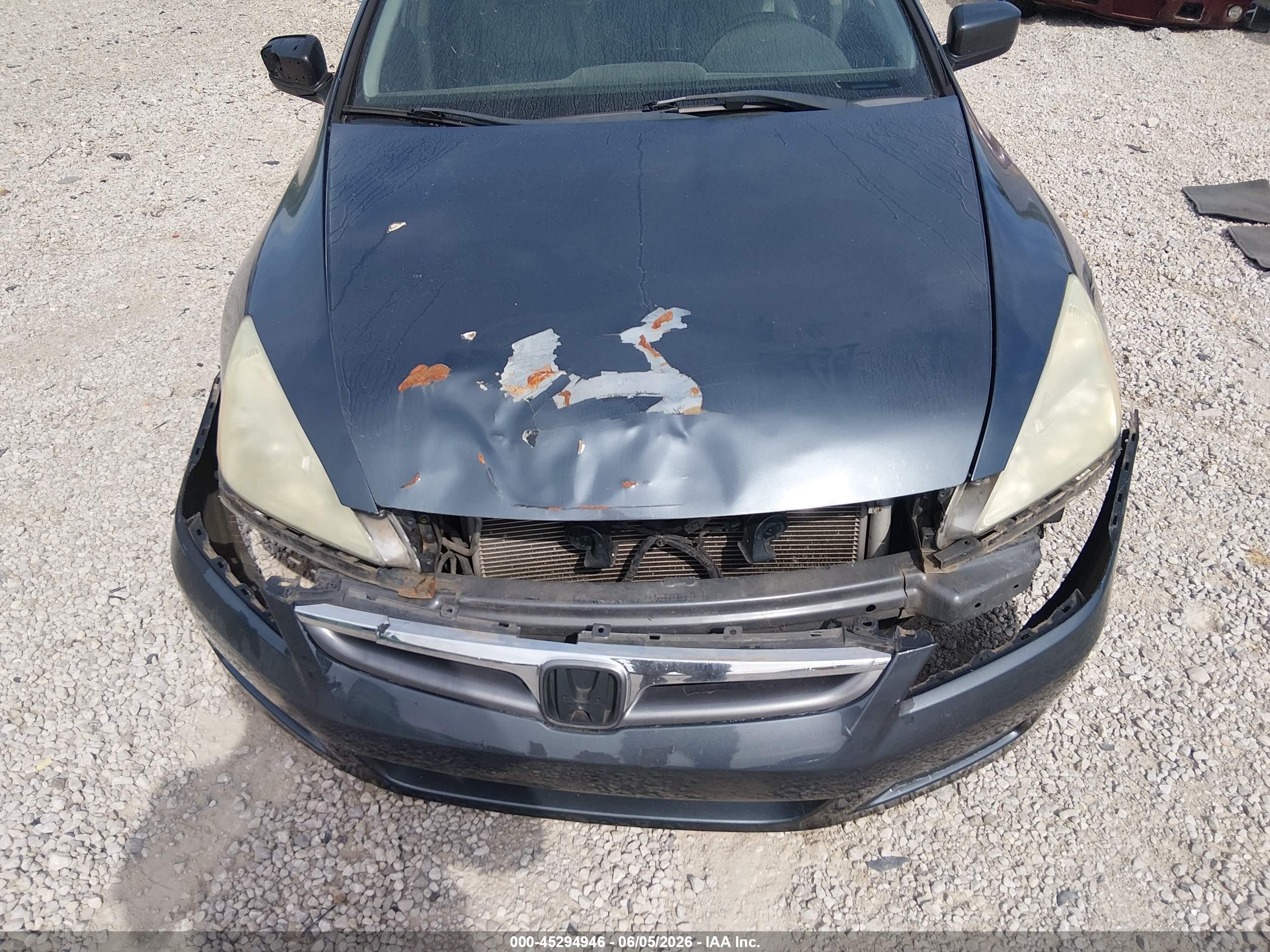 2007 Honda Accord 3.0 Ex Blue vin: 1HGCM665X7A011066