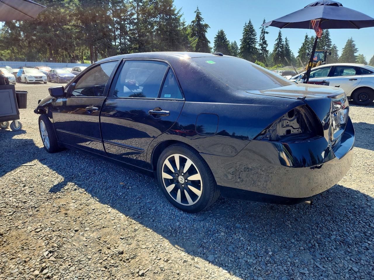 2007 Honda Accord Ex Black vin: 1HGCM665X7A014176