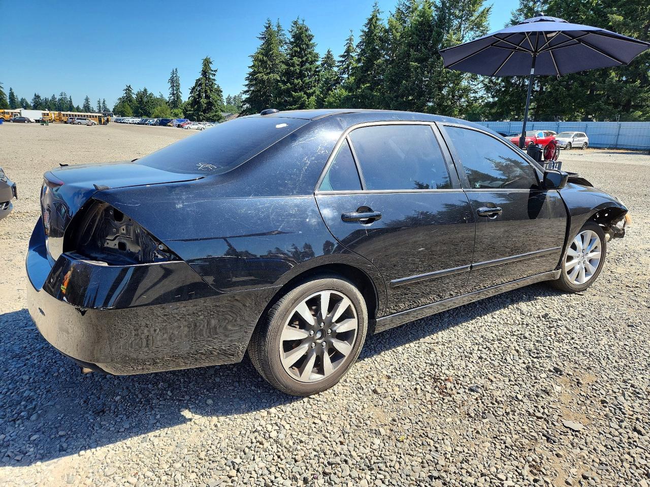 2007 Honda Accord Ex Black vin: 1HGCM665X7A014176