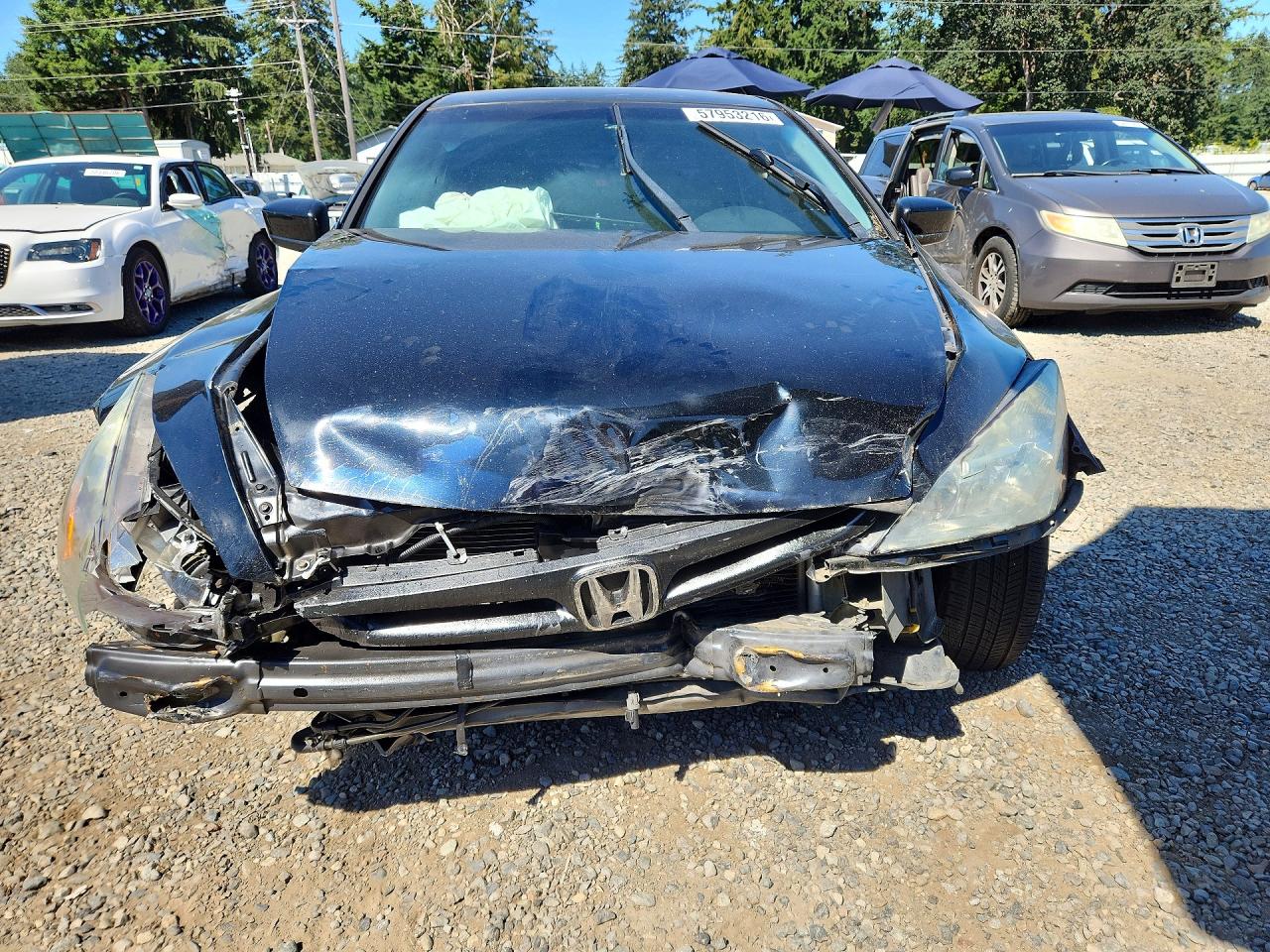 2007 Honda Accord Ex Black vin: 1HGCM665X7A014176