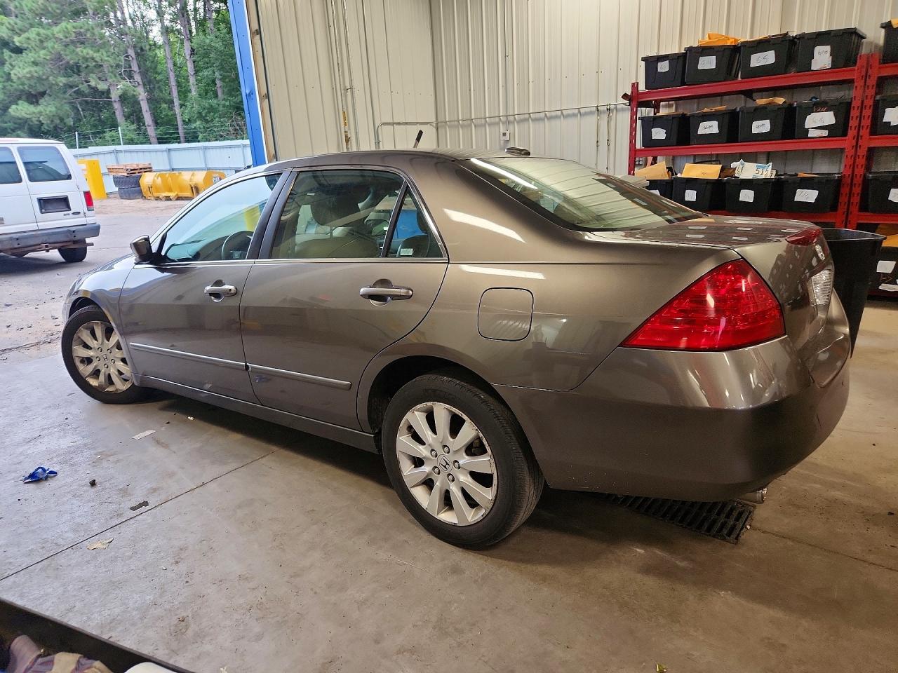2007 Honda Accord Ex Gray vin: 1HGCM665X7A031138