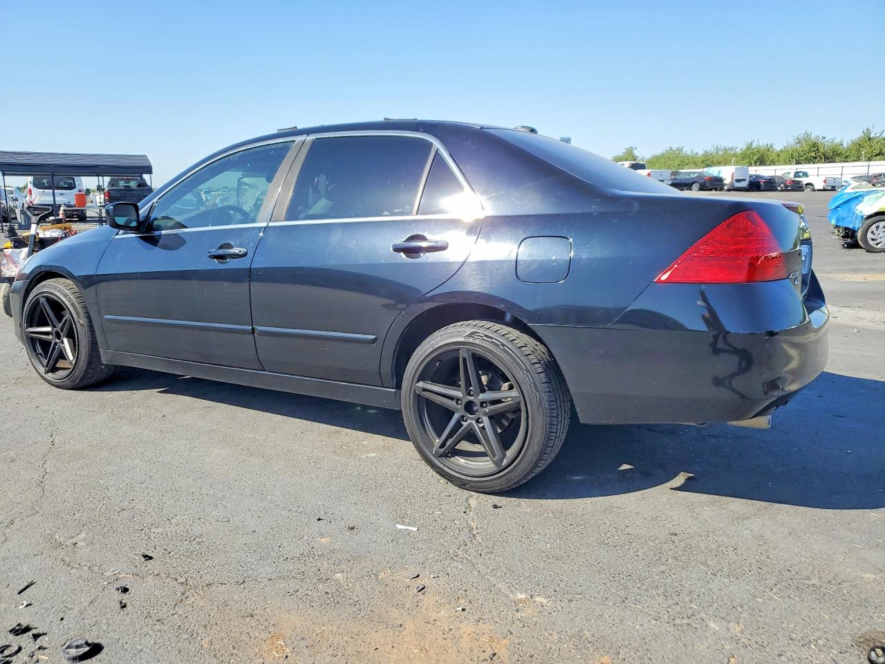 2007 Honda Accord Ex Черный vin: 1HGCM665X7A031382