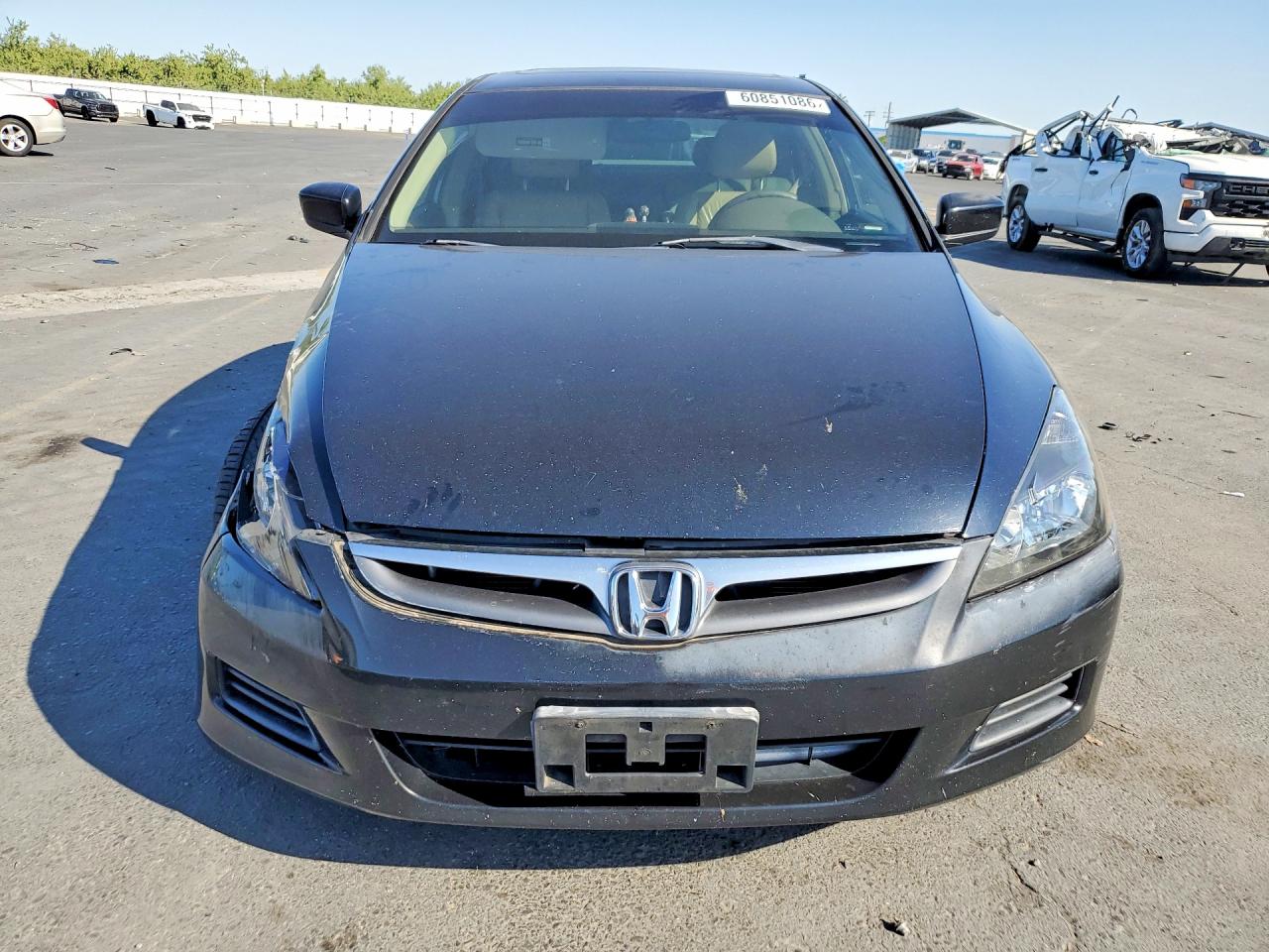 2007 Honda Accord Ex Черный vin: 1HGCM665X7A031382