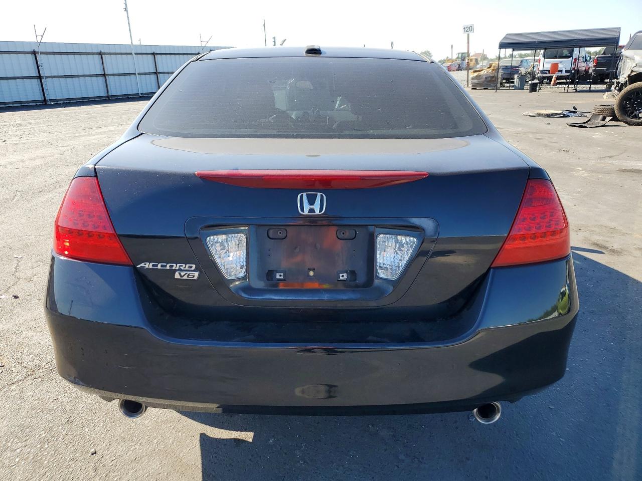 2007 Honda Accord Ex Черный vin: 1HGCM665X7A031382