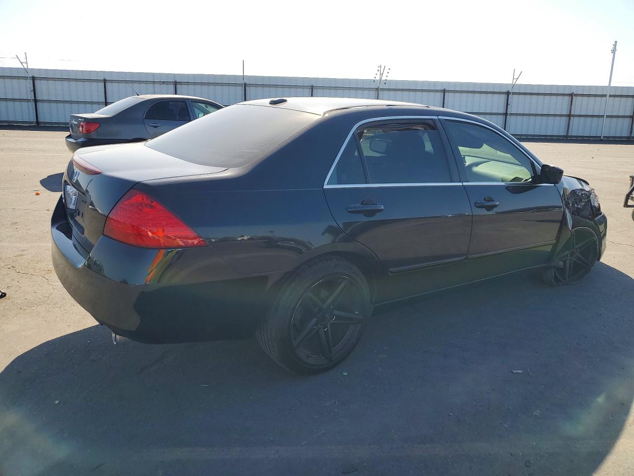 2007 Honda Accord Ex Черный vin: 1HGCM665X7A031382