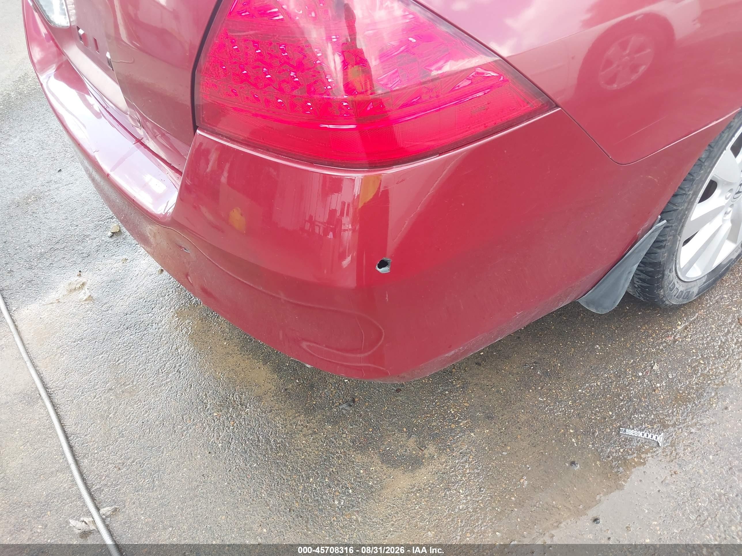 2007 Honda Accord 3.0 Ex Красный vin: 1HGCM665X7A033567