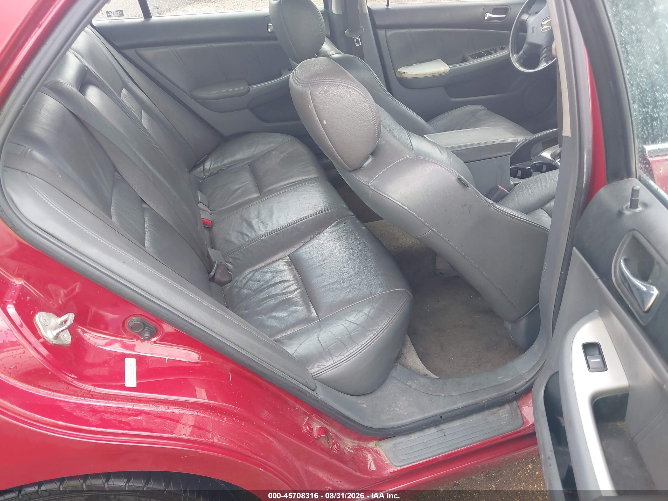 2007 Honda Accord 3.0 Ex Красный vin: 1HGCM665X7A033567