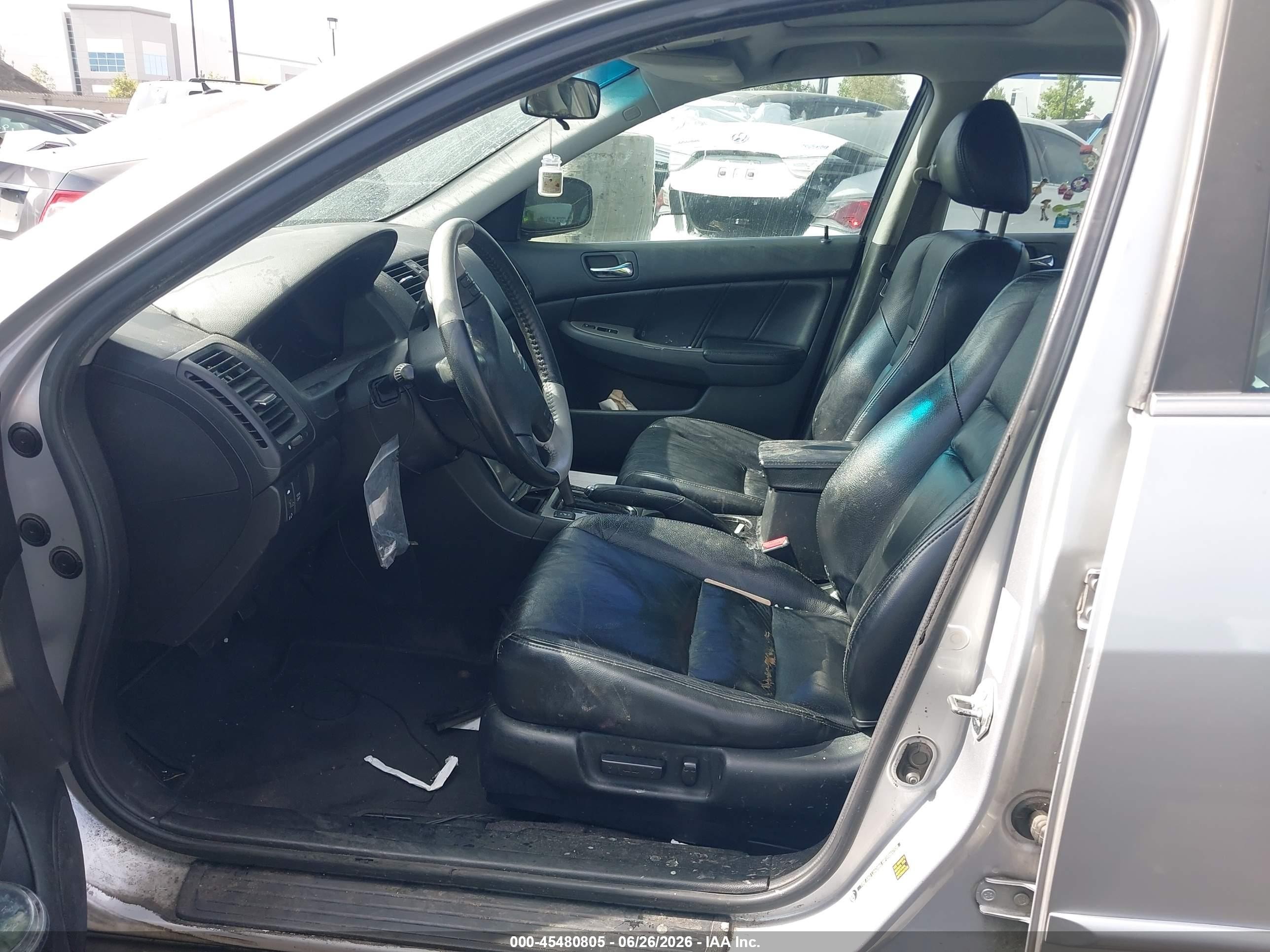 2007 Honda Accord 3.0 Ex Silver vin: 1HGCM665X7A034766
