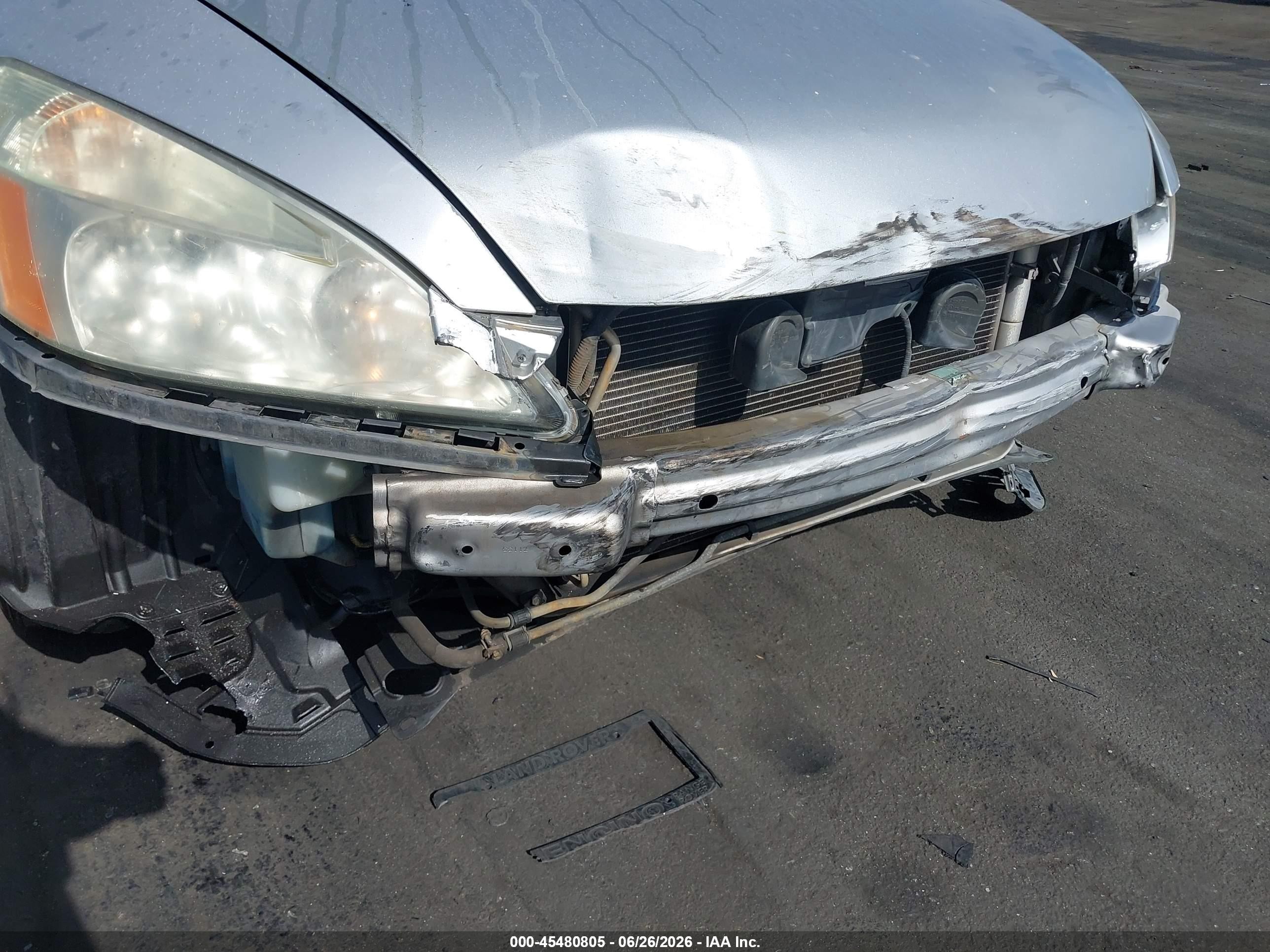 2007 Honda Accord 3.0 Ex Silver vin: 1HGCM665X7A034766