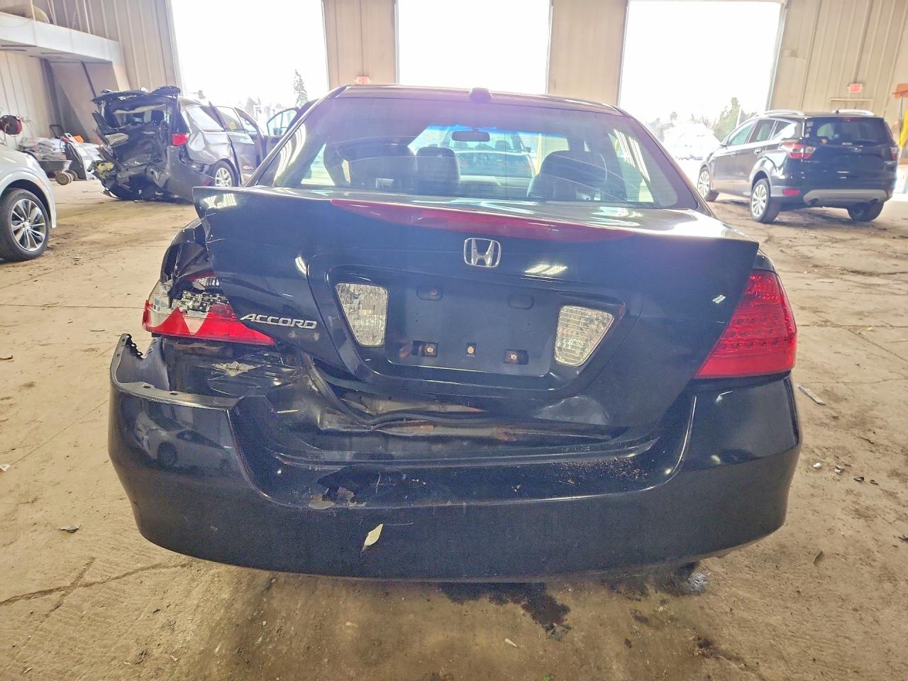2007 Honda Accord Ex Black vin: 1HGCM665X7A045895