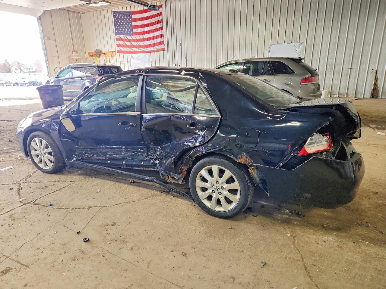 2007 Honda Accord Ex Black vin: 1HGCM665X7A045895