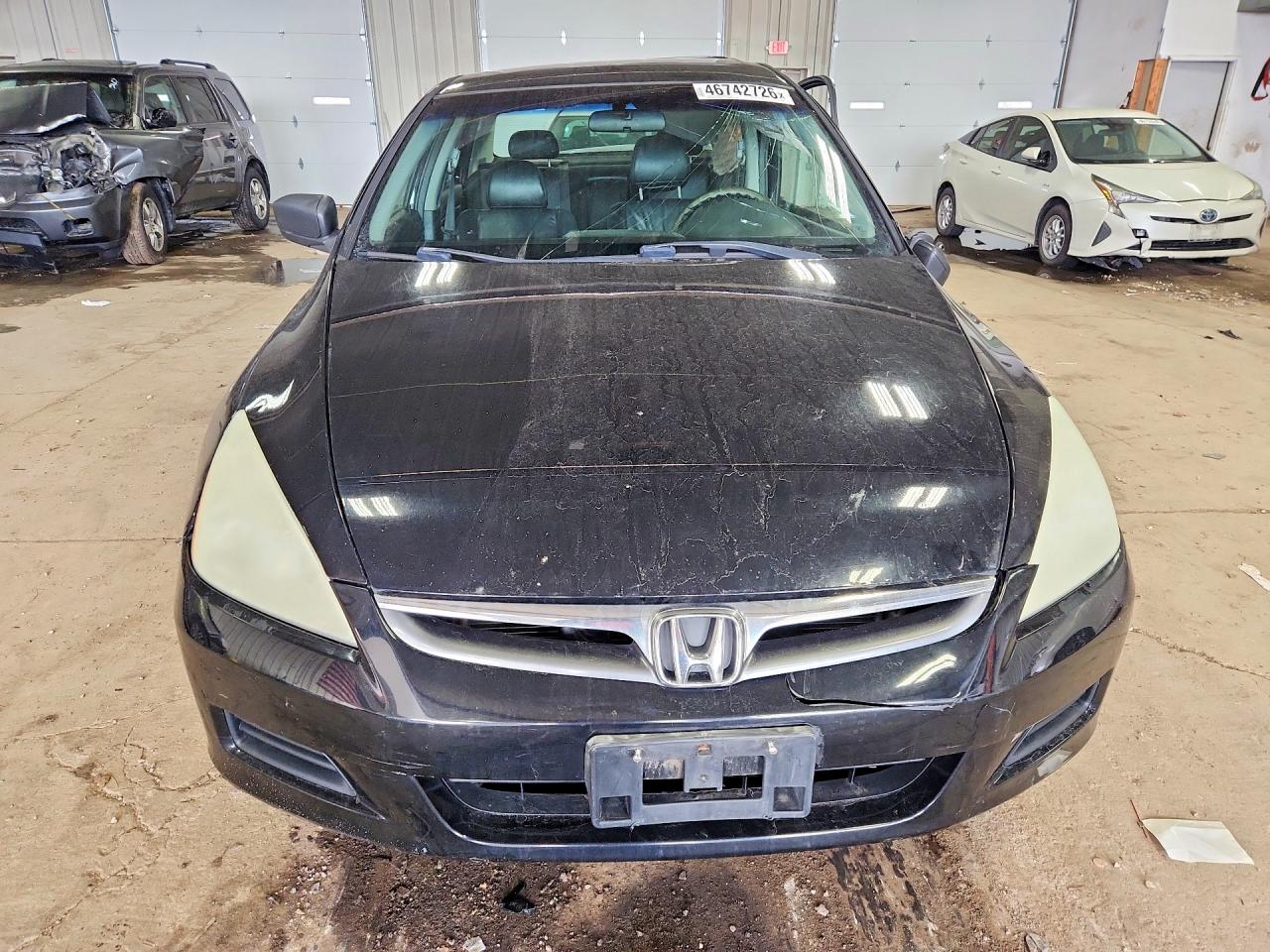 2007 Honda Accord Ex Black vin: 1HGCM665X7A045895