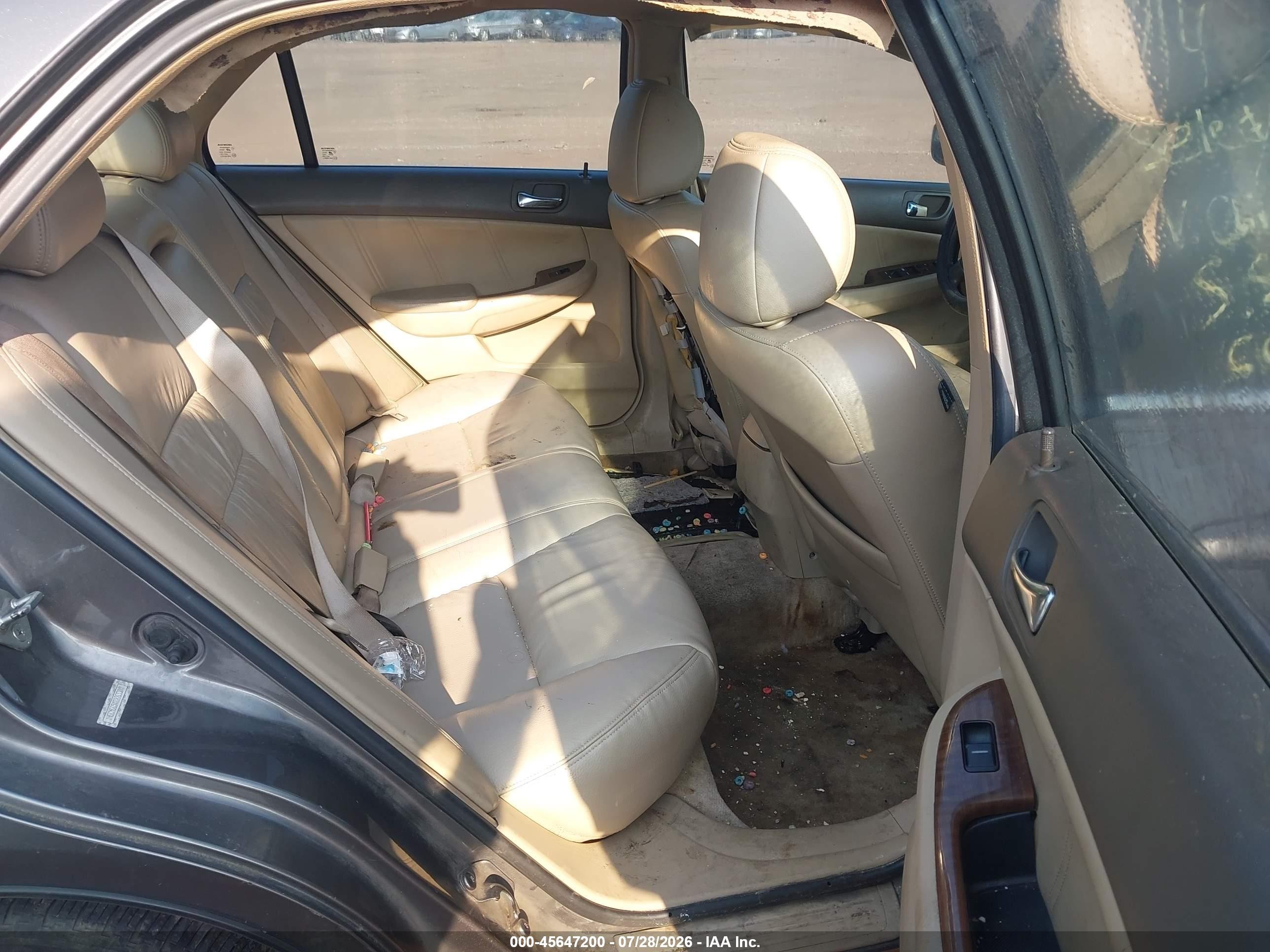 2007 Honda Accord 3.0 Ex Gray vin: 1HGCM665X7A063300