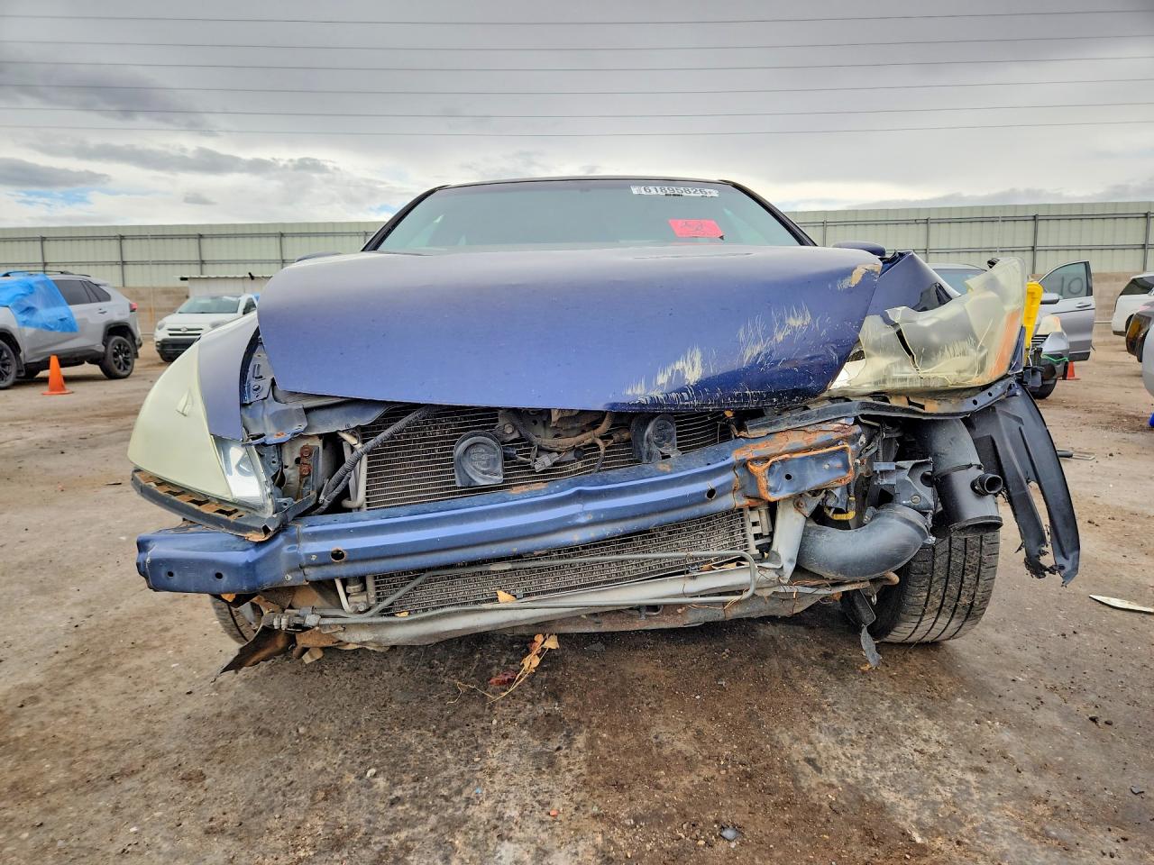 2007 Honda Accord Ex Blue vin: 1HGCM665X7A063989