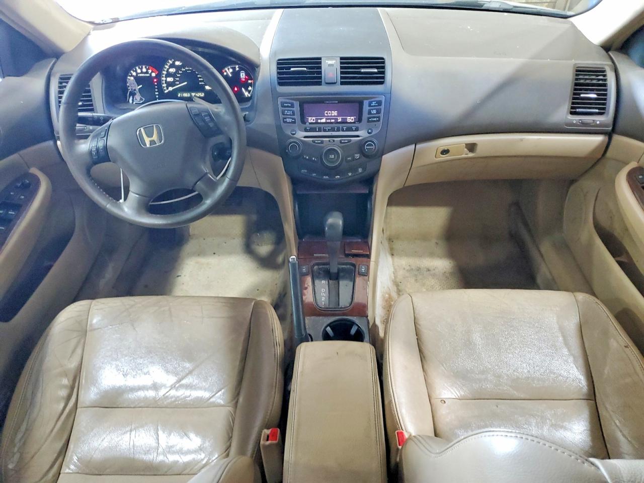 2007 Honda Accord Ex Gray vin: 1HGCM665X7A065564