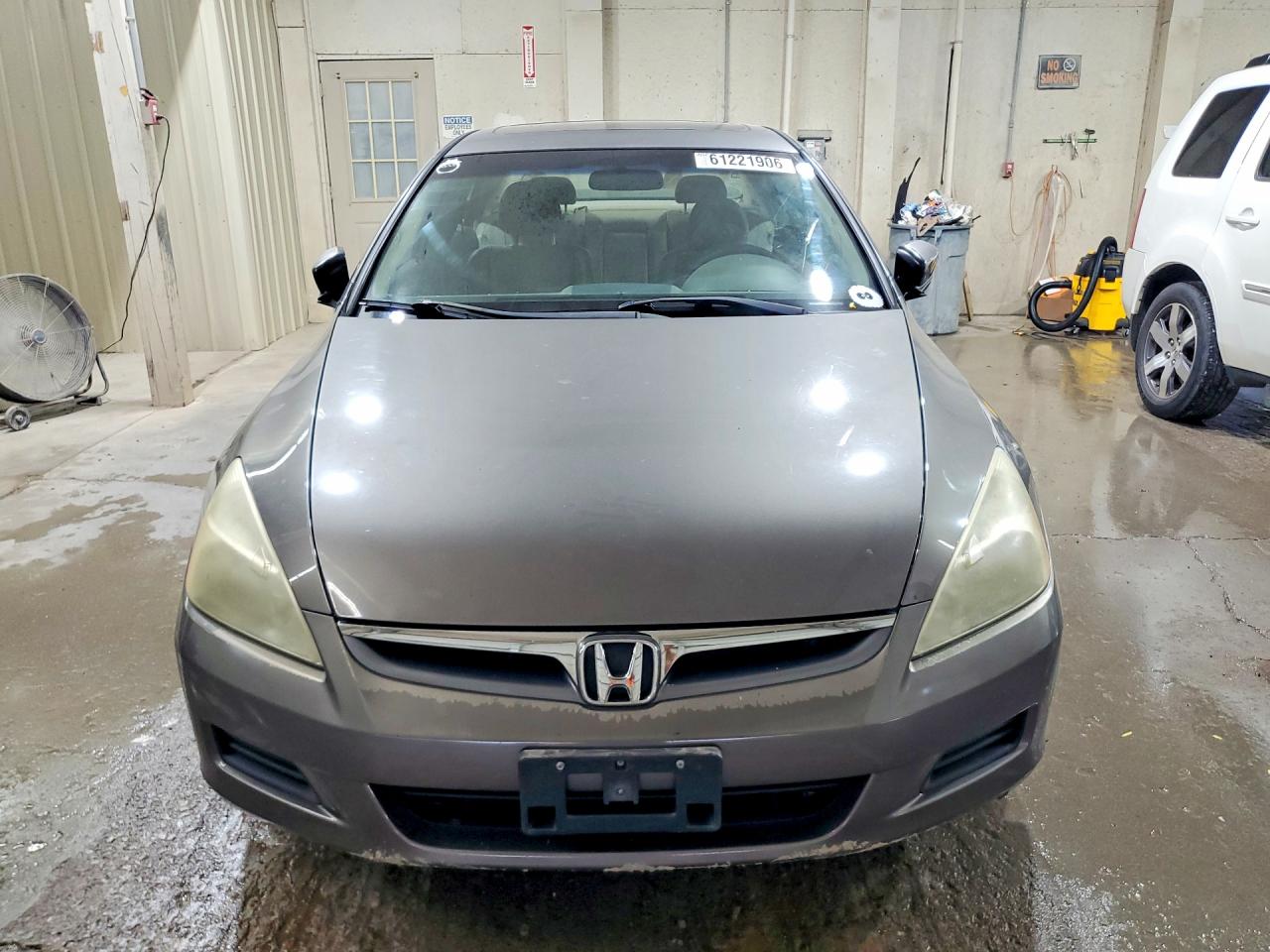 2007 Honda Accord Ex Gray vin: 1HGCM665X7A065564
