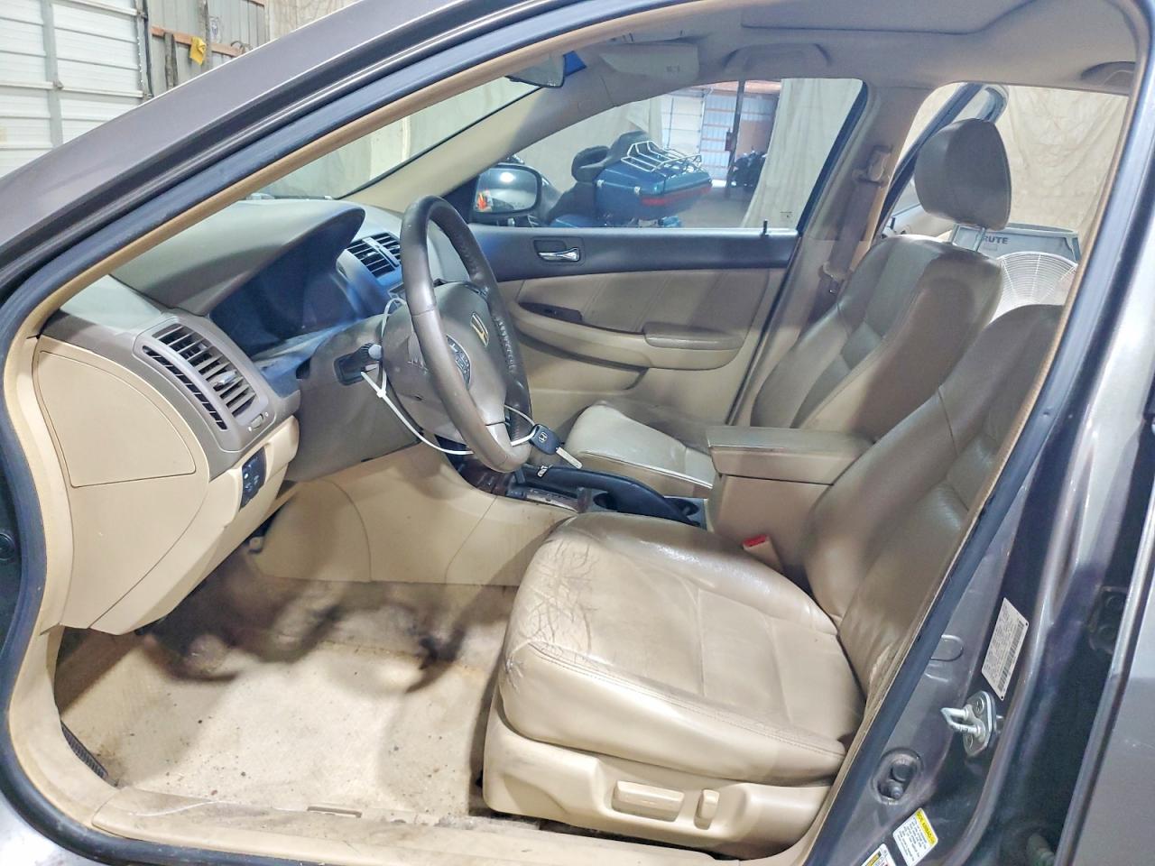 2007 Honda Accord Ex Gray vin: 1HGCM665X7A065564