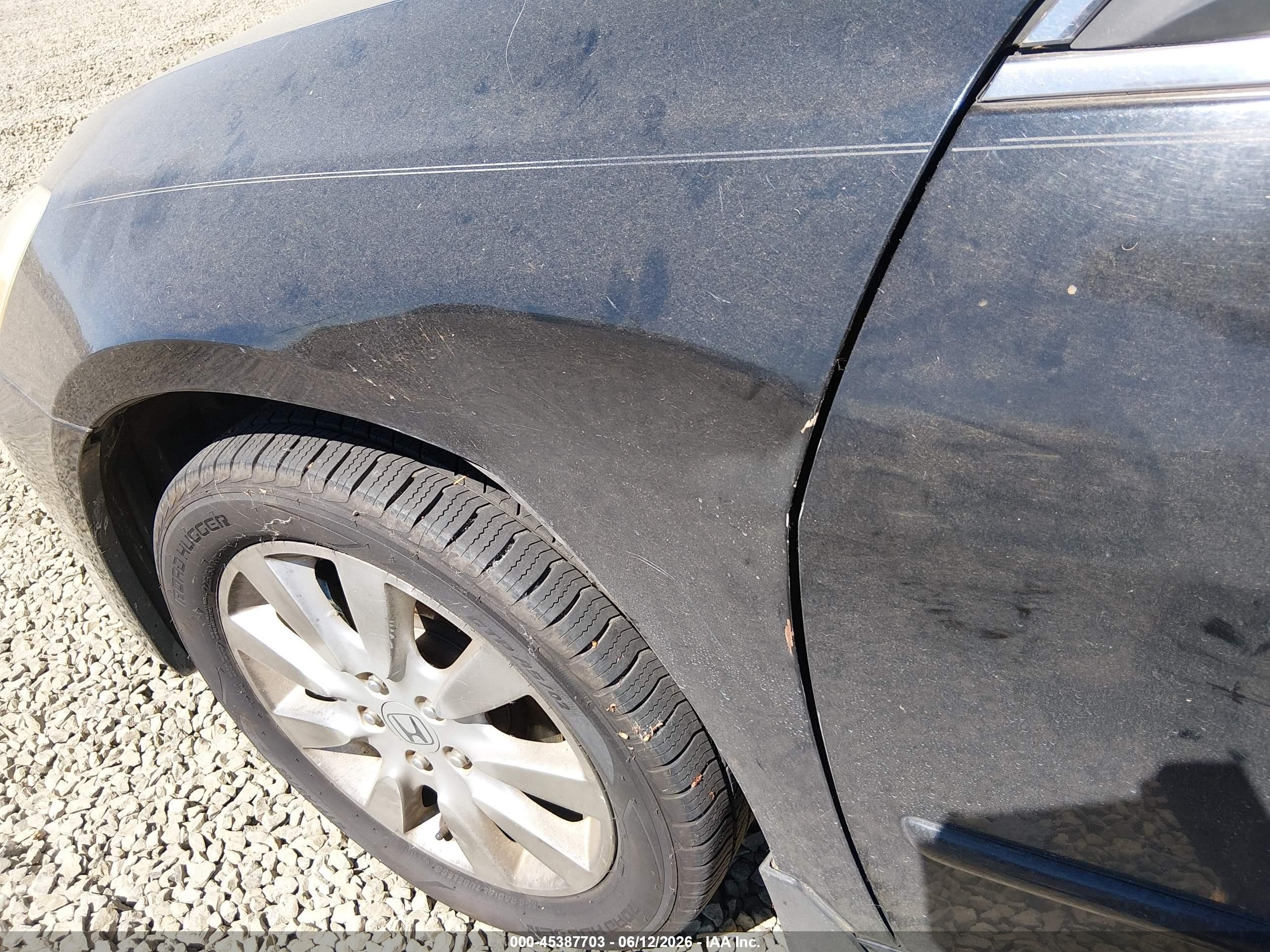 2007 Honda Accord 3.0 Ex Black vin: 1HGCM665X7A068755