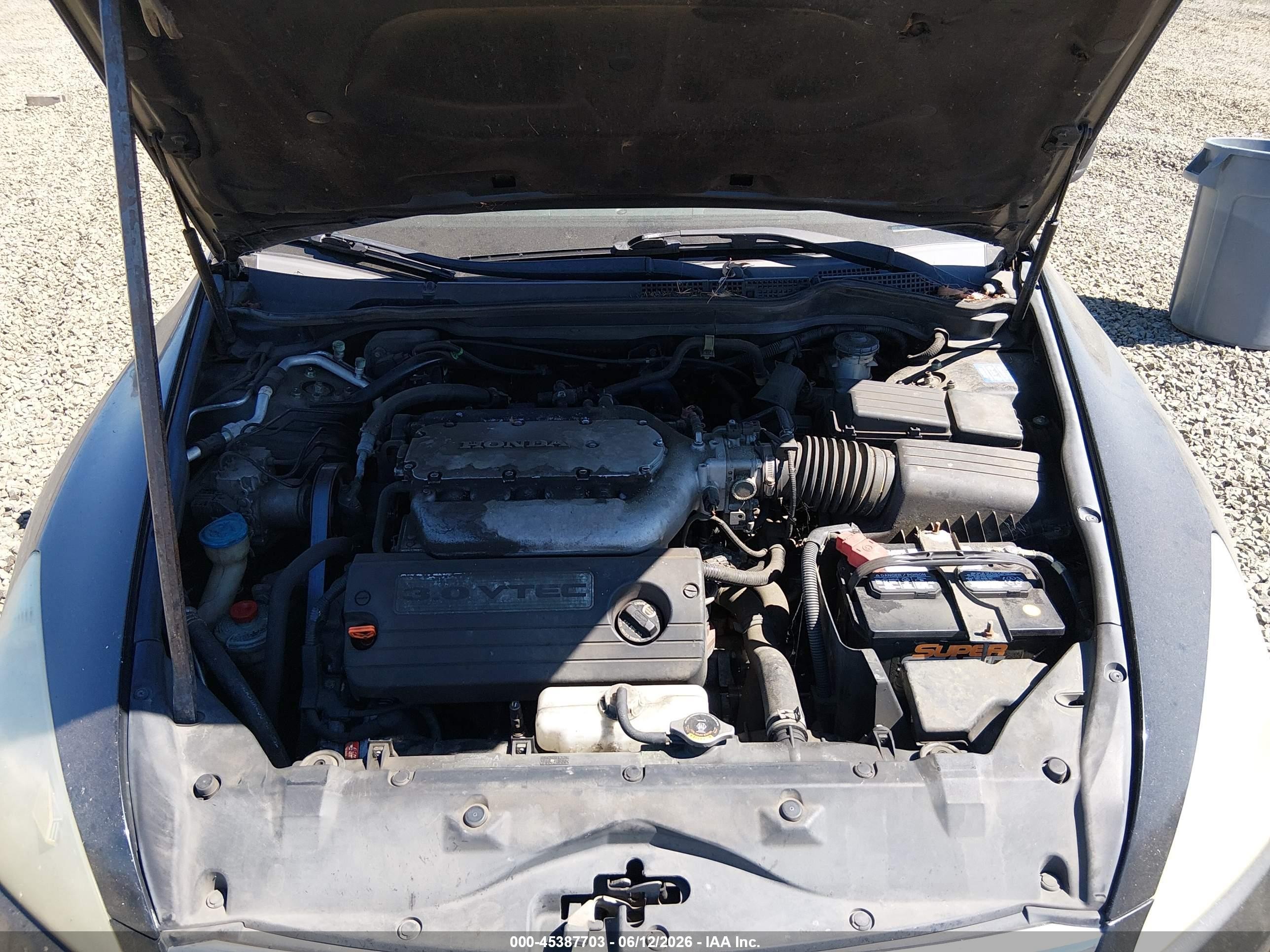 2007 Honda Accord 3.0 Ex Black vin: 1HGCM665X7A068755