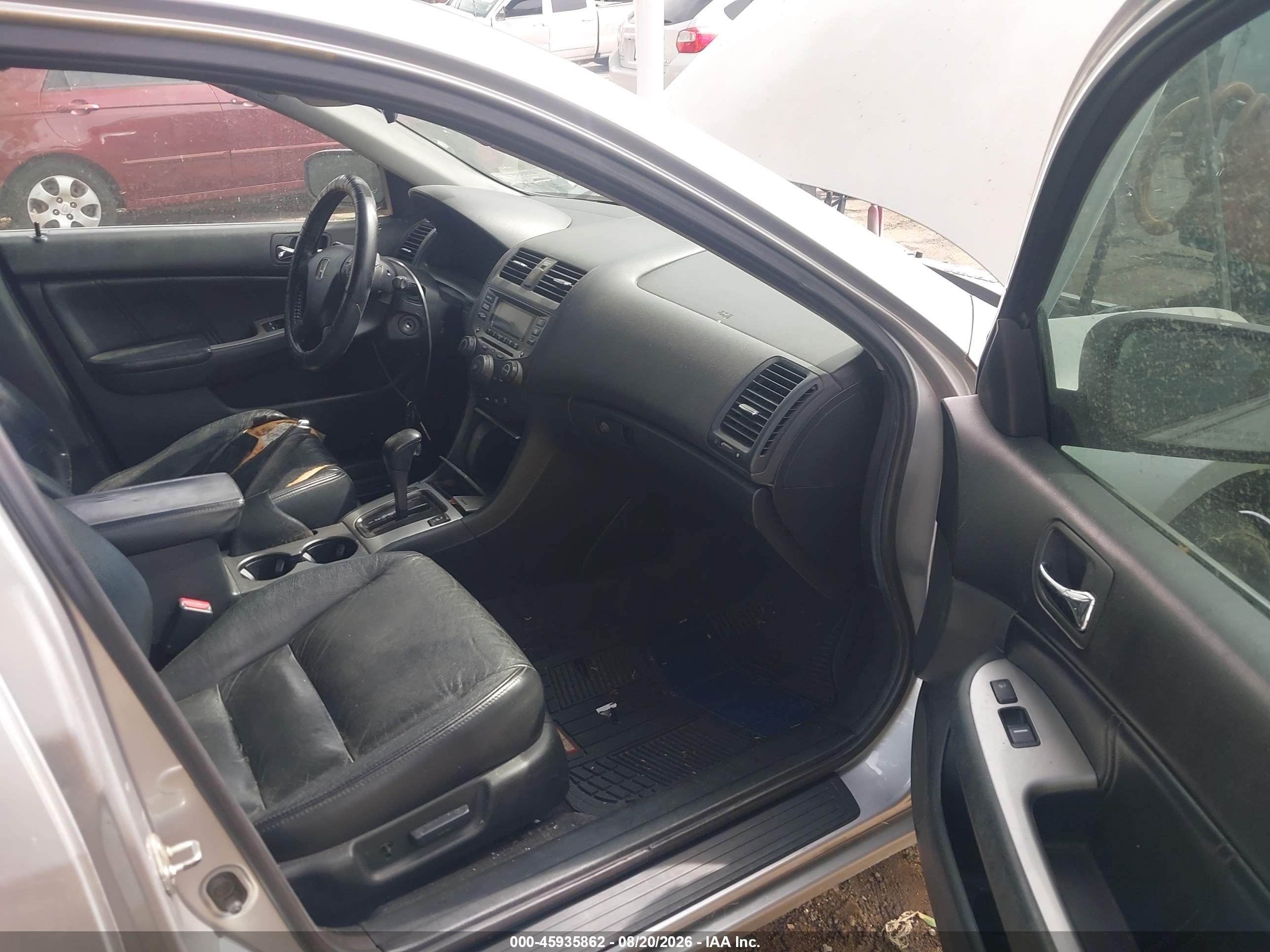 2007 Honda Accord 3.0 Ex Silver vin: 1HGCM665X7A069677