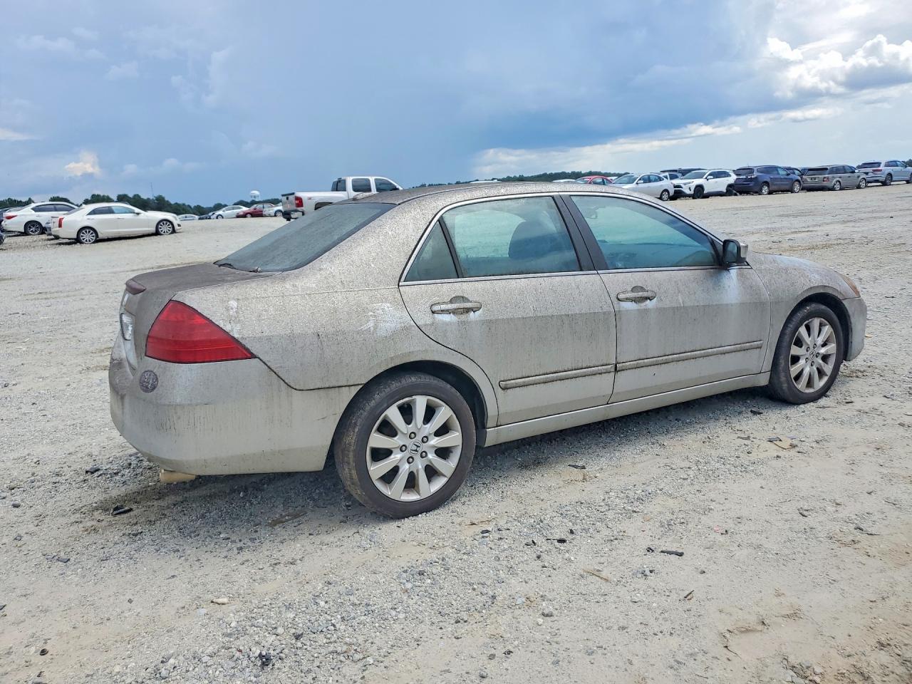 2007 Honda Accord Ex Серебряный vin: 1HGCM665X7A072708