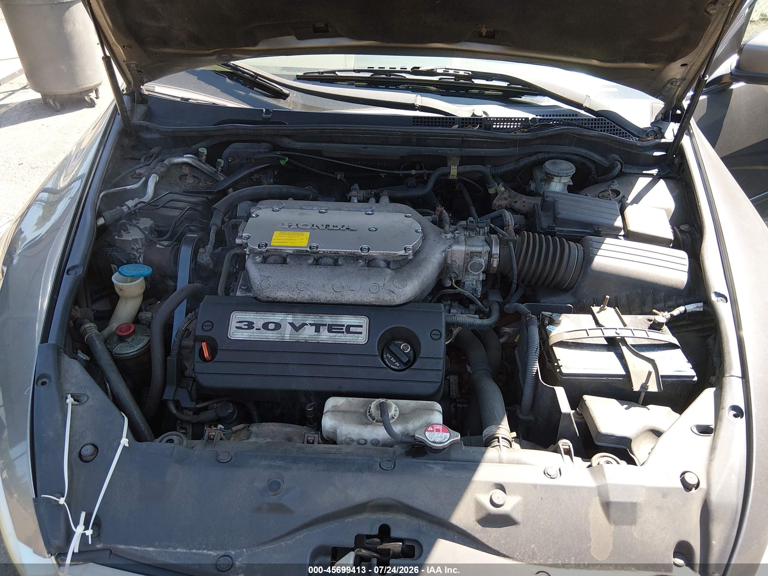 2007 Honda Accord 3.0 Ex Champagne vin: 1HGCM665X7A073924
